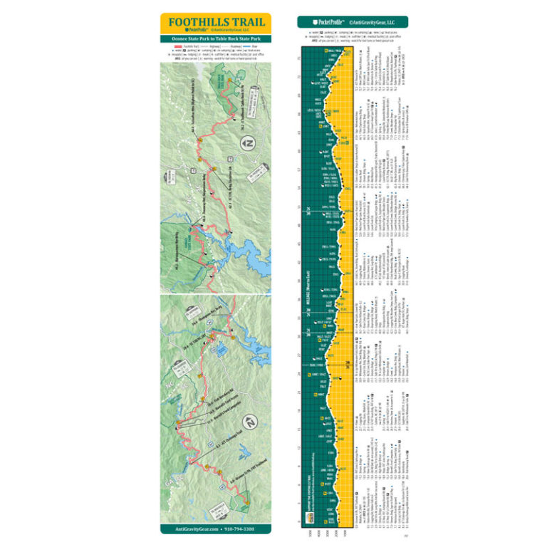 foothills-trail-pocket-profile-map - The A.T. Guide