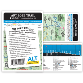 Art Loeb Trail Pocket Profile Map – The A.T. Guide