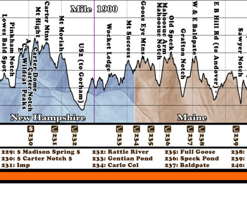 2024 Appalachian Trail Map – 10 Feet Wide, On Professional Canvas – State Colored Version - Image 10