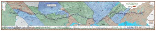 2024 Appalachian Trail Map – 10 Feet Wide, On Professional Canvas – State Colored Version - Image 3